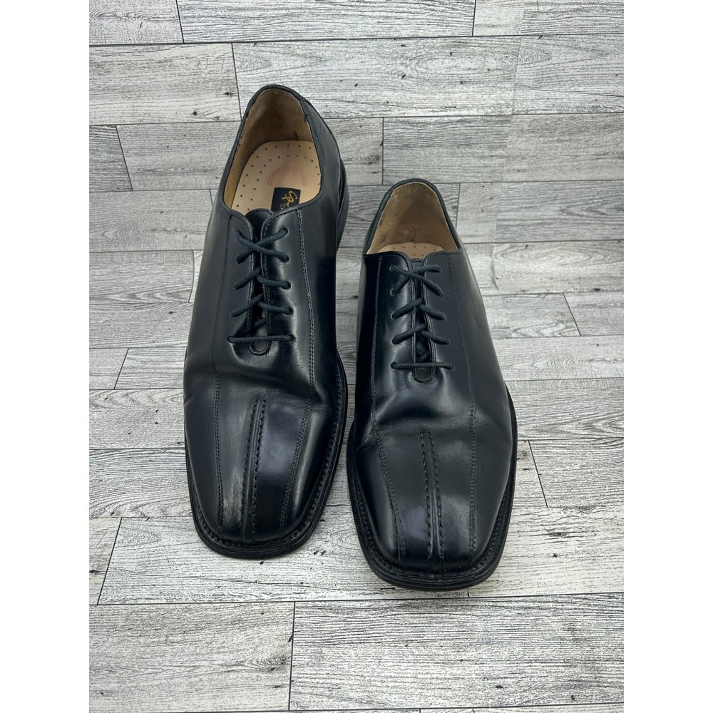 Stacy Adams Mens Black Leather Lace Up Oxford Dress‎ Shoes Size 10M